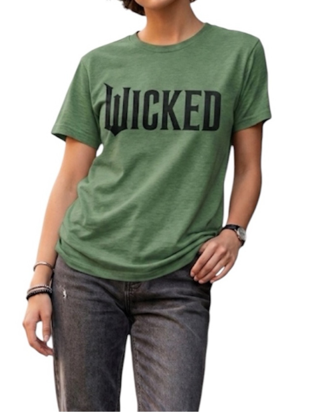 Universal Green Wicked Short Sleeve Tee Color Change Fabric Size: Large